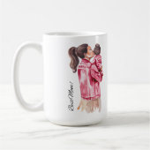 Beste Mama Mädchen Mama Kaffeetasse (Links)