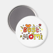 Beste Mama Magnet (Vorderseite/Rückseite)