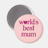 Beste Mama Magnet (Vorderseite/Rückseite)