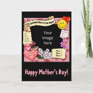 Beste Mama mit Foto und Text Karte