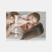 Beste Mama Moderne Auflage 1 Custom Fotos Mutter Fleecedecke (Vorderseite (Horizontal))