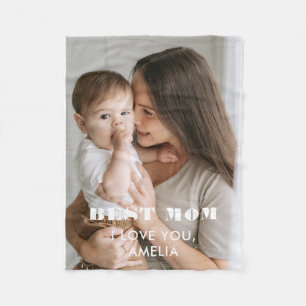 Beste Mama Moderne Auflage 1 Custom Fotos Mutter Fleecedecke