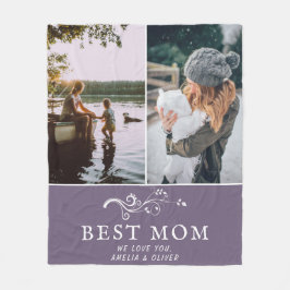 Beste Mama Moderne Auflage 2 Custom Fotos Mutter Fleecedecke