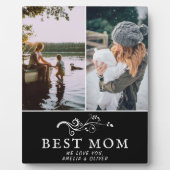 Beste Mama Moderne Auflage 2 Custom Fotos Mutter Fotoplatte (Vorderseite)