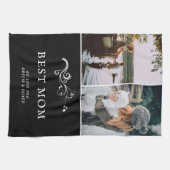 Beste Mama Moderne Auflage 2 Custom Fotos Mutter Geschirrtuch (Horizontal)