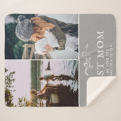 Beste Mama Moderne Auflage 2 Custom Fotos Mutter Sherpadecke (Vorderseite (Horizontal))