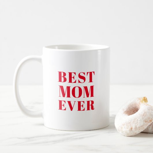 Beste Mama Moderne Typografie je niedlich Kaffeetasse (Mit Donut)