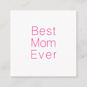 Beste Mama Modernste Modernität pink & weiß Begleitkarte