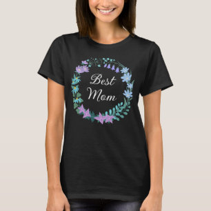 Beste Mama Mutter Bluebells Grünes Bad T-Shirt