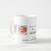Beste Mama Mutter Familienfoto-Collage Kinder Kaffeetasse (Vorderseite Links)