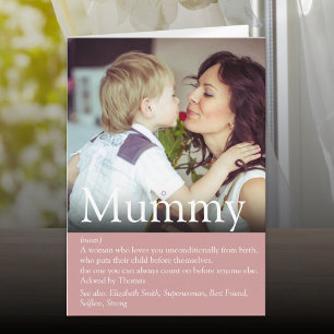 Beste Mama, Mutter, Mutter Definition Foto Karte