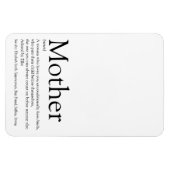 Beste Mama, Mutter, Mutterdefinition Magnet (Horizontal)