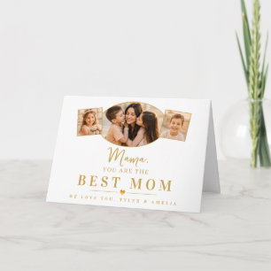 Beste Mama Mutter Muttertag Kinder Foto Feiertagskarte