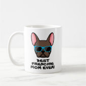 Beste Mama Muttertag Braun Frankreich Kaffeetasse (Links)