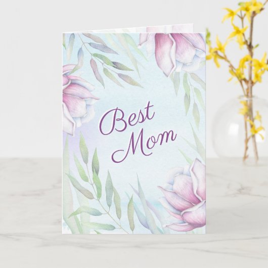 Beste Mama, Muttertag der Inspirationsquelle Karte (Gelbe Blume)