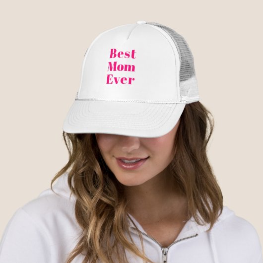 Beste Mama, Muttertag, Mutterfuchsienrot Truckerkappe (Beispiel)