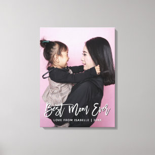 Beste Mama Muttertag Personalisiertes Foto bewahre Leinwanddruck