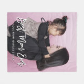 Beste Mama Muttertag Personalisiertes Foto für die Fleecedecke (Vorderseite (Horizontal))
