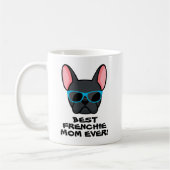 Beste Mama Muttertag Schwarze Frenchie Kaffeetasse (Links)