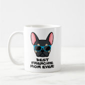 Beste Mama Muttertag Schwarzer Tan Frenchie Kaffeetasse (Links)