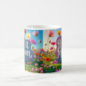 Beste Mama Muttertagsblume Garten Kaffeetasse (Mittel)