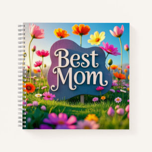 Beste Mama Muttertagsblume Garten Notizblock