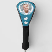 Beste Mama nach Par-benutzerdefinierten Foto-Namen Golf Headcover (Vorderseite)