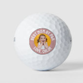 Beste Mama nach Par-Foto Golfball (Vorderseite)