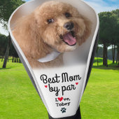 Beste Mama nach Par-Foto-Namen Paw Print Custom Golf Headcover