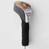 Beste Mama nach Par-Foto-Namen Paw Print Custom Golf Headcover (angewinkelt)