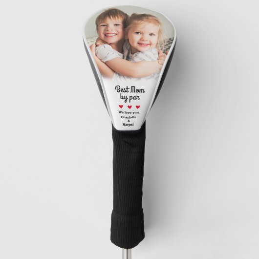 Beste Mama nach Par Golfer Erstellen Sie ein einzi Golf Headcover (Vorderseite)