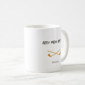 Beste Mama nach Par Golfer Foto Kaffeetasse (VorderseiteRechts)