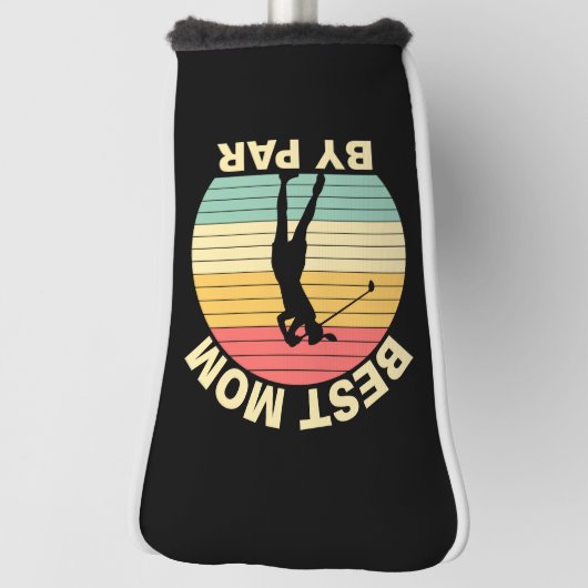 Beste Mama nach Par - Golfspielen Golf Headcover (Rotieren 90)