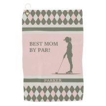 Beste Mama nach Par Mit Monogramm