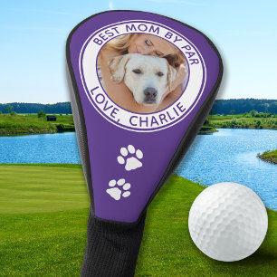 Beste Mama nach Par Personalisiert Hunde Foto Golf Headcover