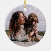 Beste Mama nach Par Pet Foto Keramik Ornament (Hinten)