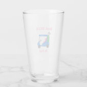 Beste Mama nach Par Preppy Golf Glas (Rückseite)