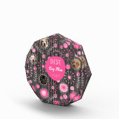 Beste Mama Niedlich Rosa Herz Blume FotoCollage Fotoblock (Rechts)