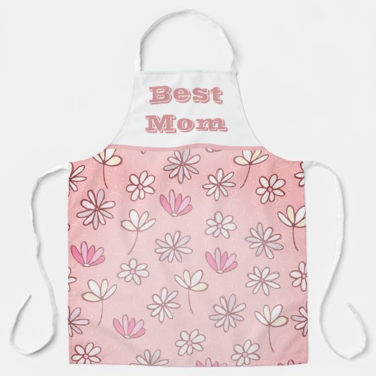 Beste Mama Niedliche Blume Schürze (Vorderseite)