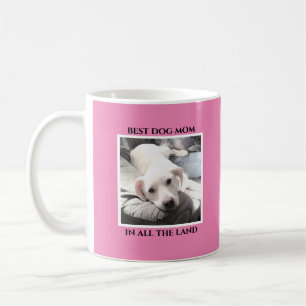 Beste Mama Niedlicher Welpen Hund Hübsches Rosa He Kaffeetasse