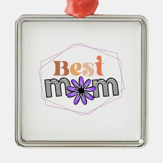 Beste Mama Ornament Aus Metall (Vorne)