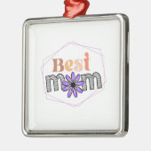 Beste Mama Ornament Aus Metall (Links)