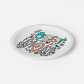 Beste Mama-Papierplatte Pappteller (Schrägansicht)