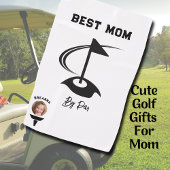 Beste Mama Par Foto Golf Ball Grafische Golfhandtuch