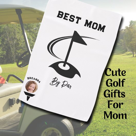 Beste Mama Par Foto Golf Ball Grafische Golfhandtuch