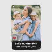 Beste Mama Par Foto Golf Handtuch (Vorderseite)