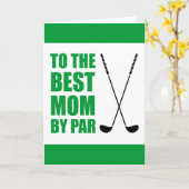 Beste Mama Par Golf Geburtstag Karte (Gelbe Blume)