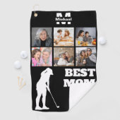 Beste Mama Par Golf mit 6 Foto Golf Tower Golfhandtuch (Insitu)