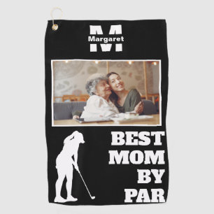Beste Mama Par Golf mit maßgeschneidertem Foto Golfhandtuch