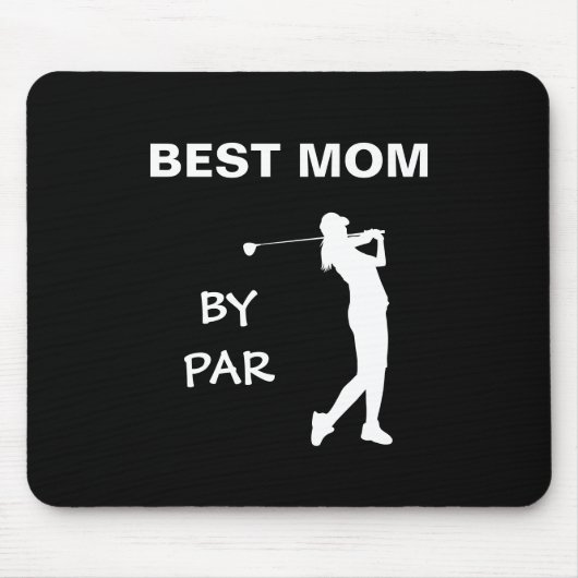 Beste Mama Par Golf Mommy Golfer Pun Mother Day Mousepad (Vorne)